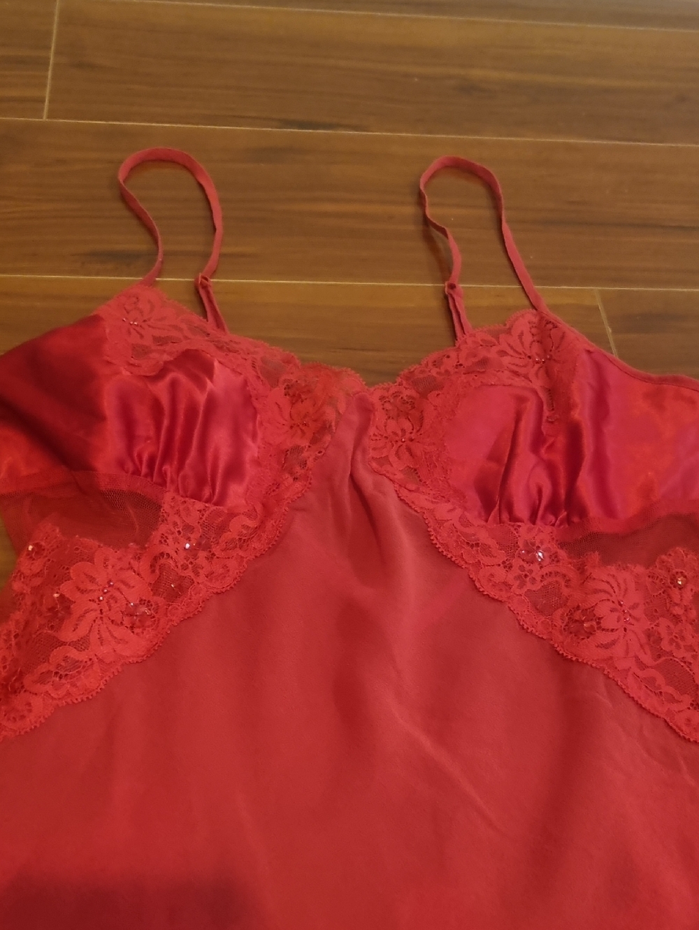 VICTORIA'S SECRET Vintage Babydoll Slip Dress Red Size Small - Picture 5 of 12